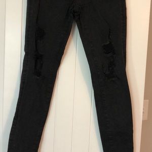 KanCan Black Distressed Skinny